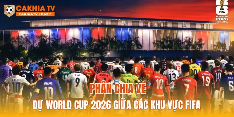 Phân chia vé dự World Cup 2026 giữa các khu vực FIFA