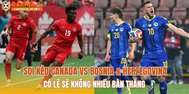 Soi kèo Canada vs Bosnia & Herzegovina có lẽ sẽ không nhiều bàn thắng