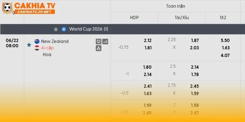 New Zealand vs Ai Cập sẽ là 90 phút giằng co!